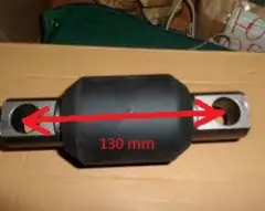 Сайлентблок полурессоры {D=60mm, L по цен. отвер.=130mm} 29SE4-03519 {HIGER 6109} 
